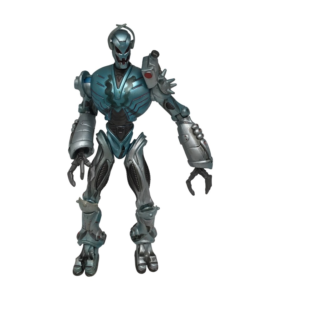Vintage 1999 Marvel Toy Biz Ultron Action Figure 6 Inch Metallic Blue Silver